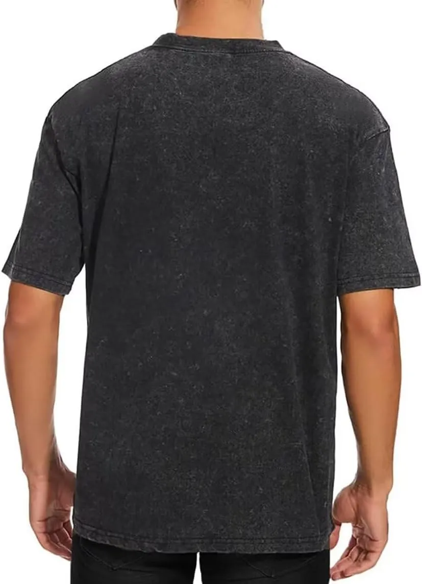 3Pcs Men's Cotton T-Shirts Oversized Unisex Short Sleeves Casual Loose Solid Basic Tee Tops