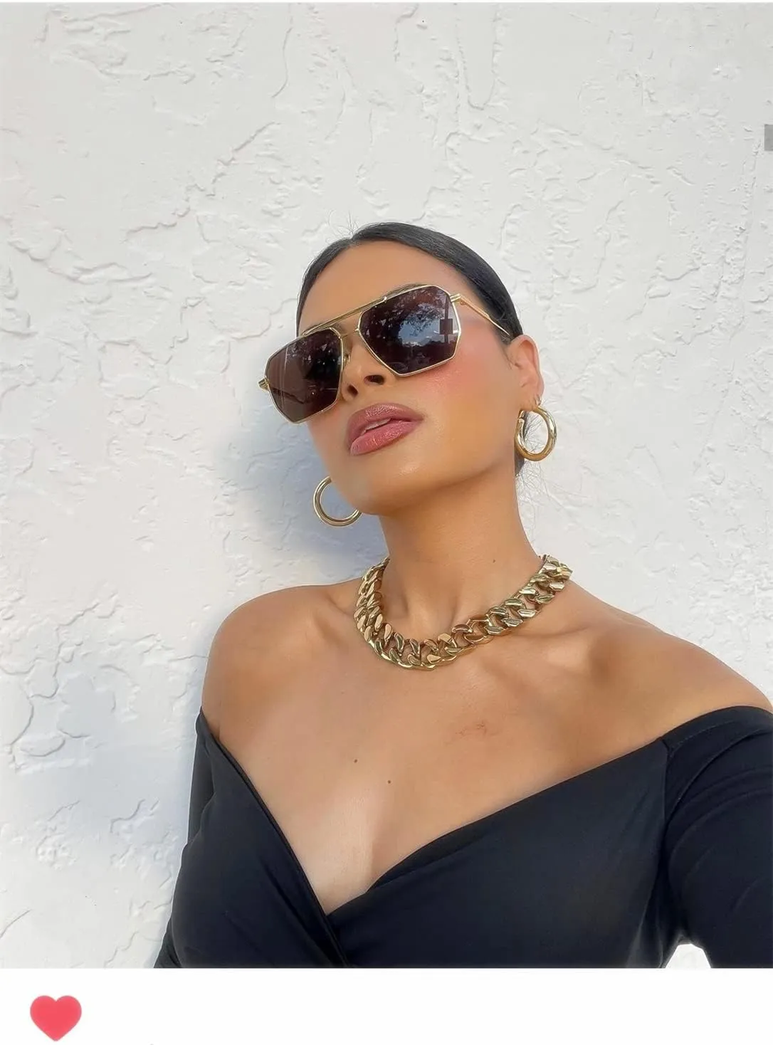ADE WU Trendy Square Aviator Sunglasses for Women Men, Classic Polarized Oversized Aviators Sun Glasses