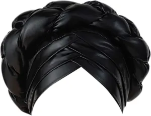African Turban Pre Tied Winding Braid Head Wrap Hat Beanie Headwraps for Black Women Chemo Cancer Cap