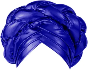 African Turban Pre Tied Winding Braid Head Wrap Hat Beanie Headwraps for Black Women Chemo Cancer Cap