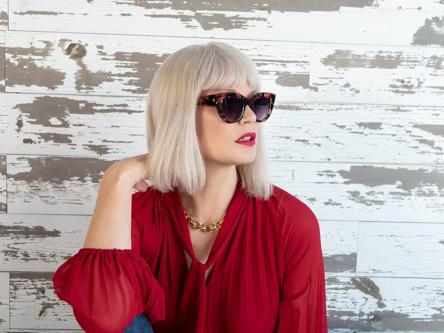 A.J. Morgan Women's Round, Vintage Inspired Sunglasses