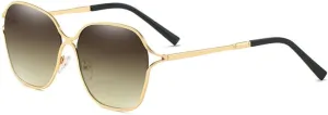 Alloy Frame Glasses Men and Women Round Metal Sunshade Sunglasses UV400