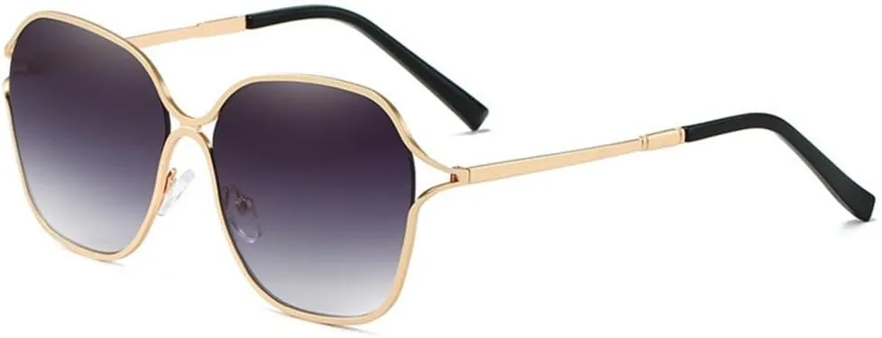 Alloy Frame Glasses Men and Women Round Metal Sunshade Sunglasses UV400