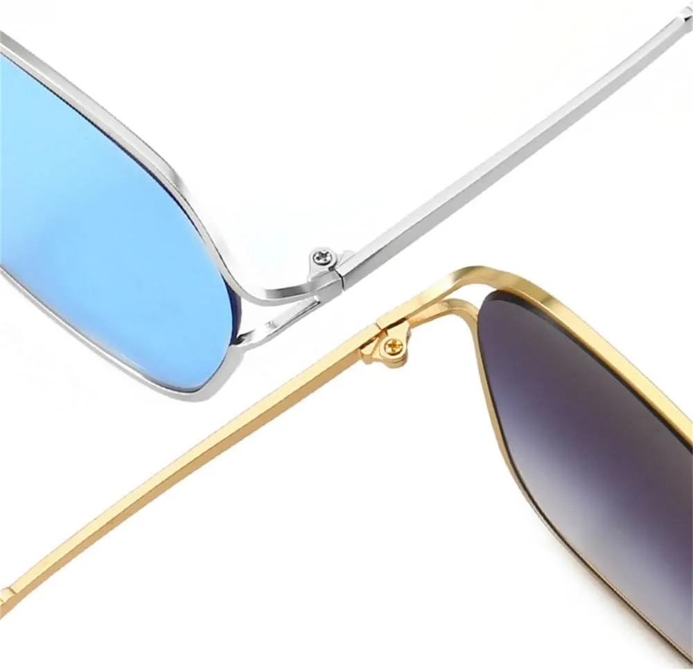 Alloy Frame Glasses Men and Women Round Metal Sunshade Sunglasses UV400