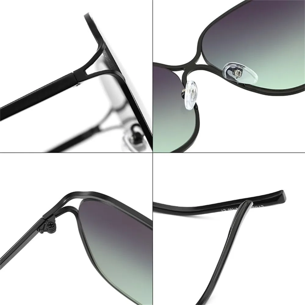 Alloy Frame Glasses Men and Women Round Metal Sunshade Sunglasses UV400