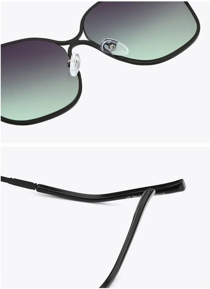 Alloy Frame Glasses Men and Women Round Metal Sunshade Sunglasses UV400