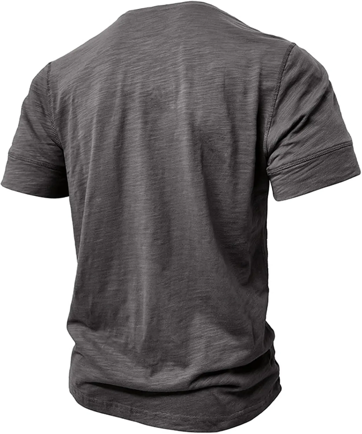 Angbater Mens Short Sleeve Henley Shirts Casual Button T-Shirts Lightweight Basic Cotton Tops