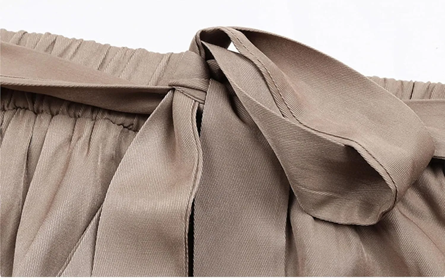 Athletic Skirts Women Trendy 2025 Summer Y2K High Elastic Waist Bow Tie Ruffles Casual Loose Midi Skirts for Vacation