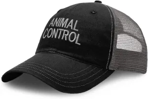 Baseball Cap Animal Control Investigate A Embroidery Cotton Soft Mesh Cap Snapback Black Charcoal Design Only