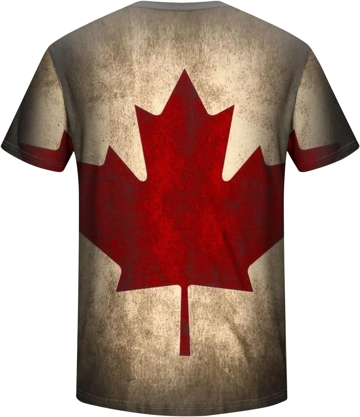 Canadian Flag Shirt for Men Vintage Maple Leaf Canada Day T-Shirt National Pride Tee Novelty Shirts Short Sleeve Tops