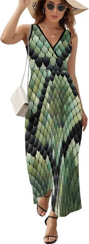 Casual Summer Tunic Dress Wrap Sleeveless Bodycon Beach Swing Dress