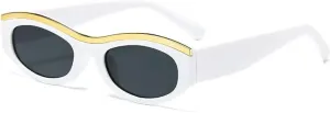 Cat Eye Sunglasses Women Men Oval Vintage Elliptic Round Glasses for Female Shades Male Eyewear