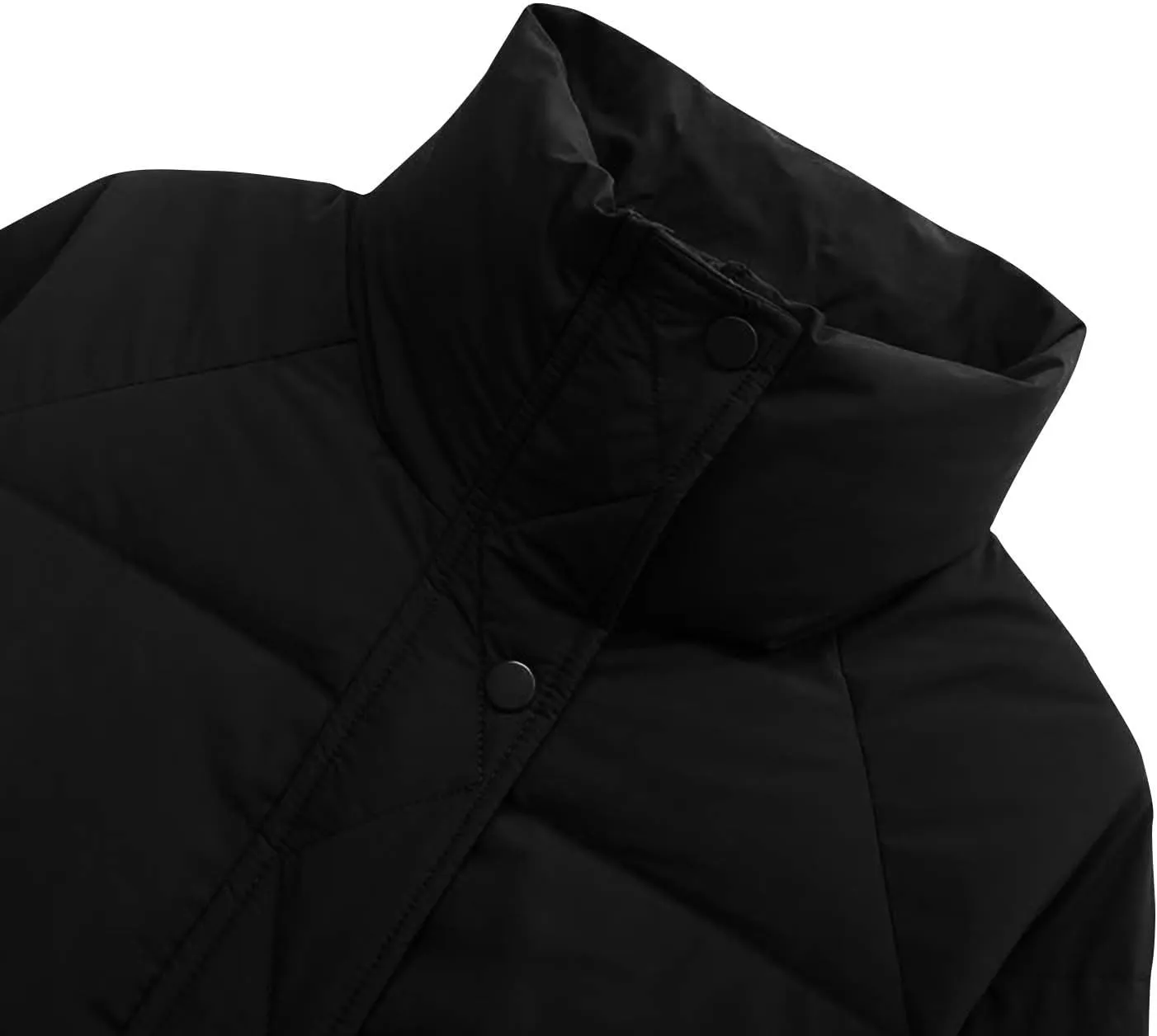 Cropped Puffer Down Jackets Women Lightweight Quilted Jackets Long Sleeve Zip Up Warm Coats Outwear Outdoor