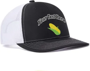 Custom Farm Plants Ear of Corn Embroidered 112 Trucker Hats for Men Design Your Own Text Mesh Snapback Baseball Grandpa Hat