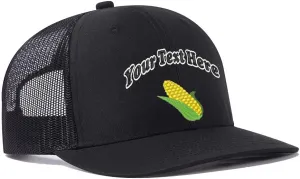 Custom Farm Plants Ear of Corn Embroidered 112 Trucker Hats for Men Design Your Own Text Mesh Snapback Baseball Grandpa Hat