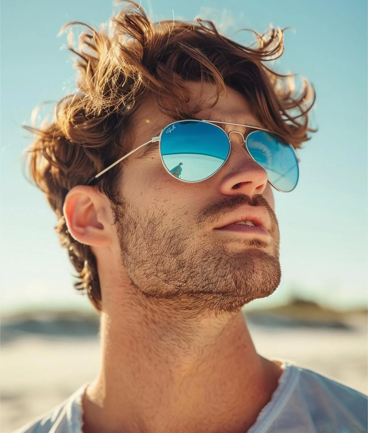 Cyxus Aviator Sunglasses for Men Polarized UV400 Protection Military Pilot Sunglasses Trendy for Driving Hiking 1489