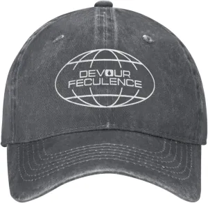 Devour Feculence Hat for Men Black Women Funny Humor Baseball Caps for Dad Humor