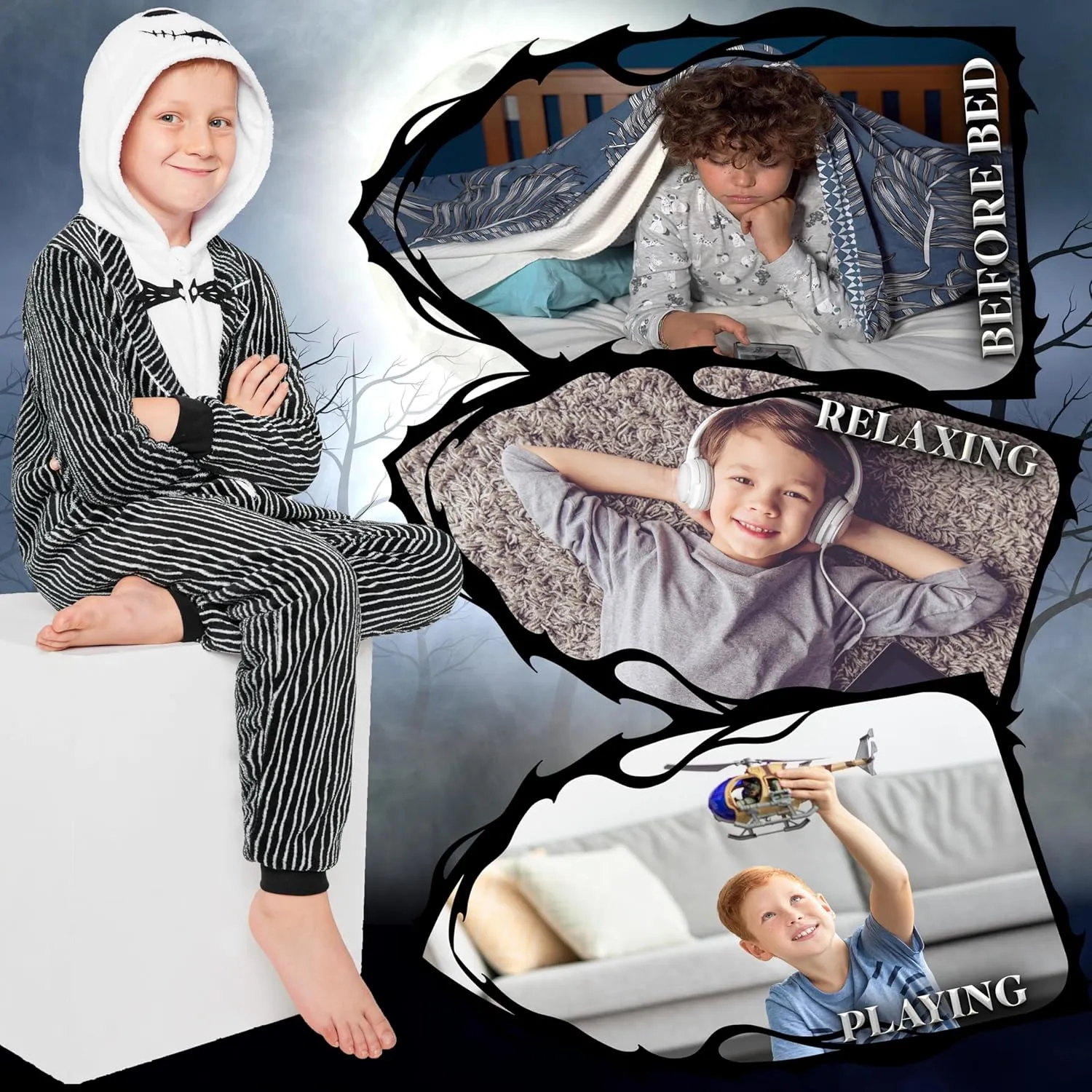 Disney Pyjama for Kids, Boys Girls Fleece Pyjamas Eeyore Stitch Gifts