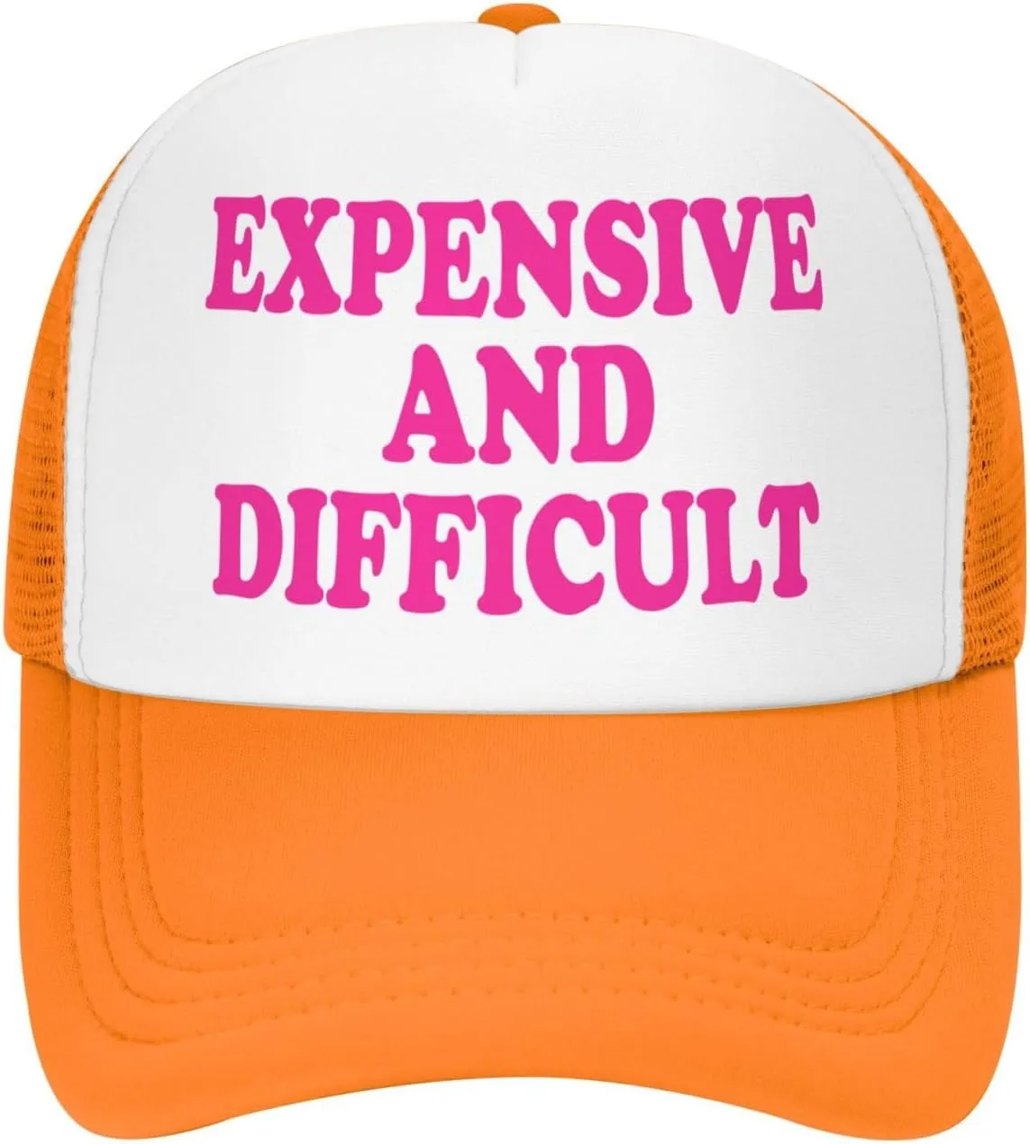 Expensive and Difficult Trucker Hat for Men Women Humor Funny Hats Mesh Funny Baseball Cap Black Trucker Hat