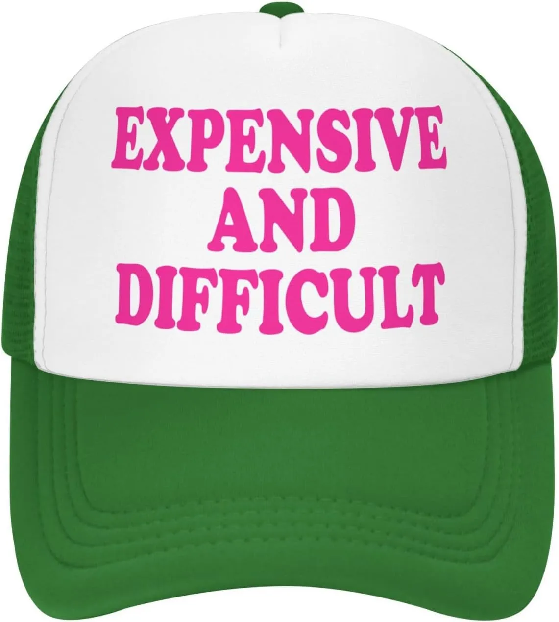 Expensive and Difficult Trucker Hat for Men Women Humor Funny Hats Mesh Funny Baseball Cap Black Trucker Hat