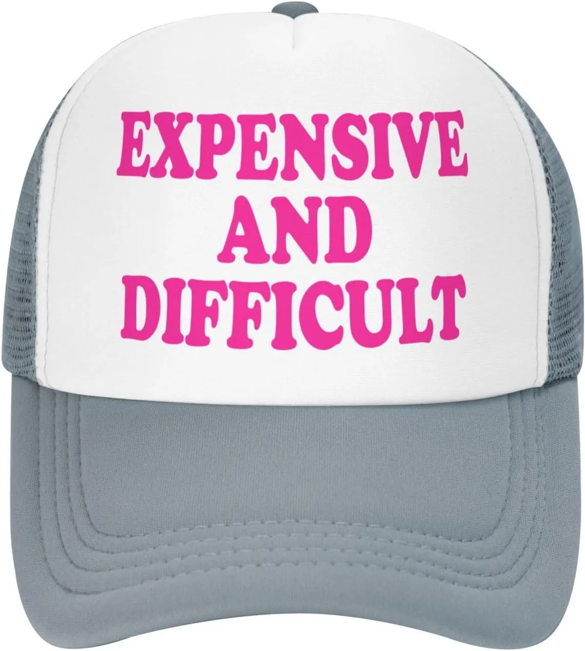 Expensive and Difficult Trucker Hat for Men Women Humor Funny Hats Mesh Funny Baseball Cap Black Trucker Hat