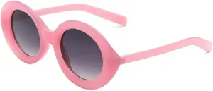 Fashion Candy Color for Women Round Gradient Color Outdoors Sunshade Uv400