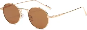 Fashion Round Vintage Sunglasses for Women Men Gradient Retro Alloy
