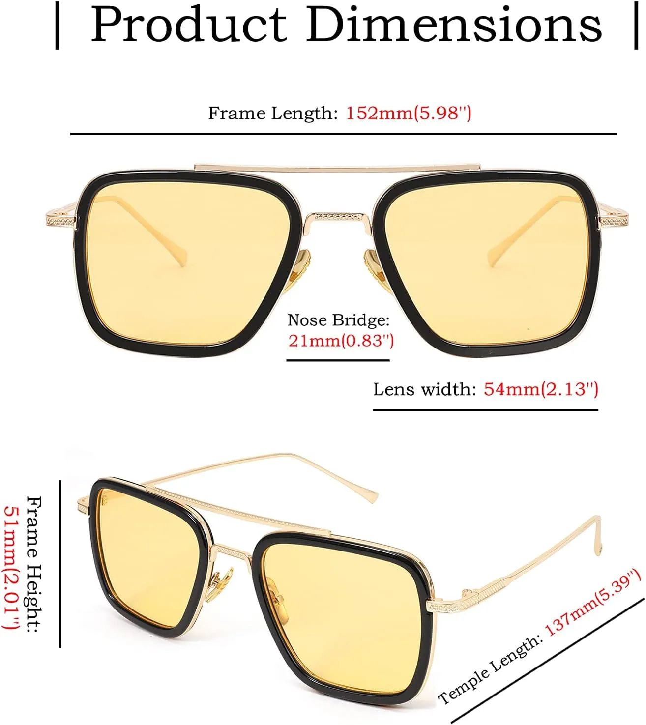 FEISEDY Retro 70s Pilot Sunglasses Tony Sunglasses Trendy Women Square Sun Glasses B2510