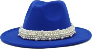 Felt Panama Hats Classic Wide Brim Fedoras Dress Hat