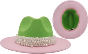 Felt Panama Hats Classic Wide Brim Fedoras Dress Hat