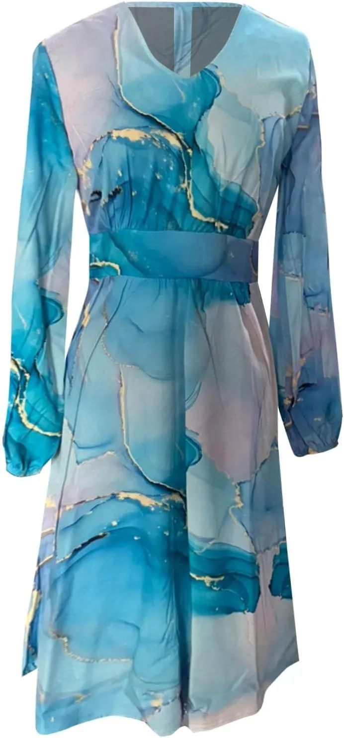 Floral Pink Dress Sleeve Loose Plain Maxi Dresses Casual Long Dresses with Pockets Long Floral Sun