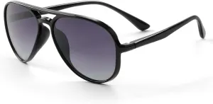 FONHCOO Kids Polarized Sunglasses for Girls Boys Aviator Toddler Sunglasses with Flexible Frame, UV400 Protection, Age 5-12