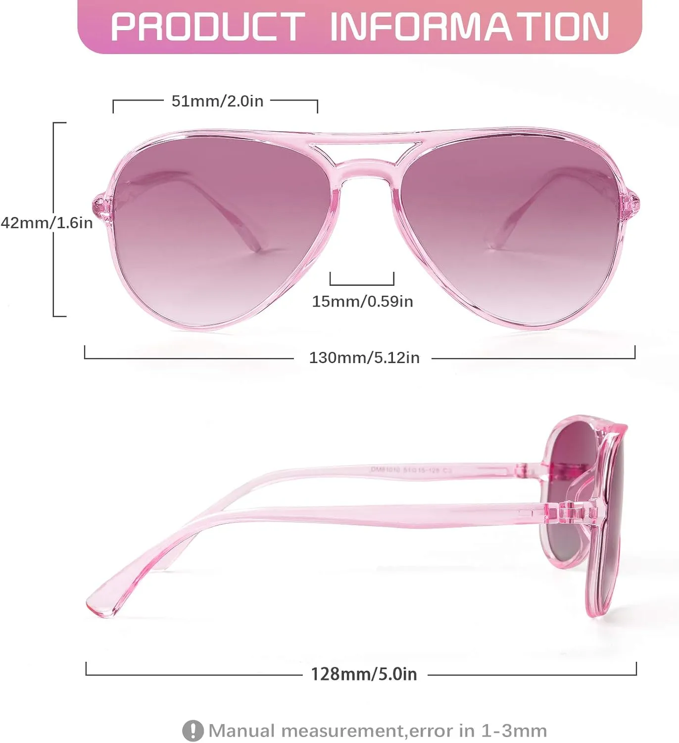 FONHCOO Kids Polarized Sunglasses for Girls Boys Aviator Toddler Sunglasses with Flexible Frame, UV400 Protection, Age 5-12
