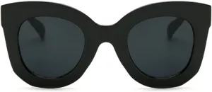 Freckles Mark Thick Fashion Butterfly Sunglasses for Women Trendy Round Cat Eye Sun Glasses