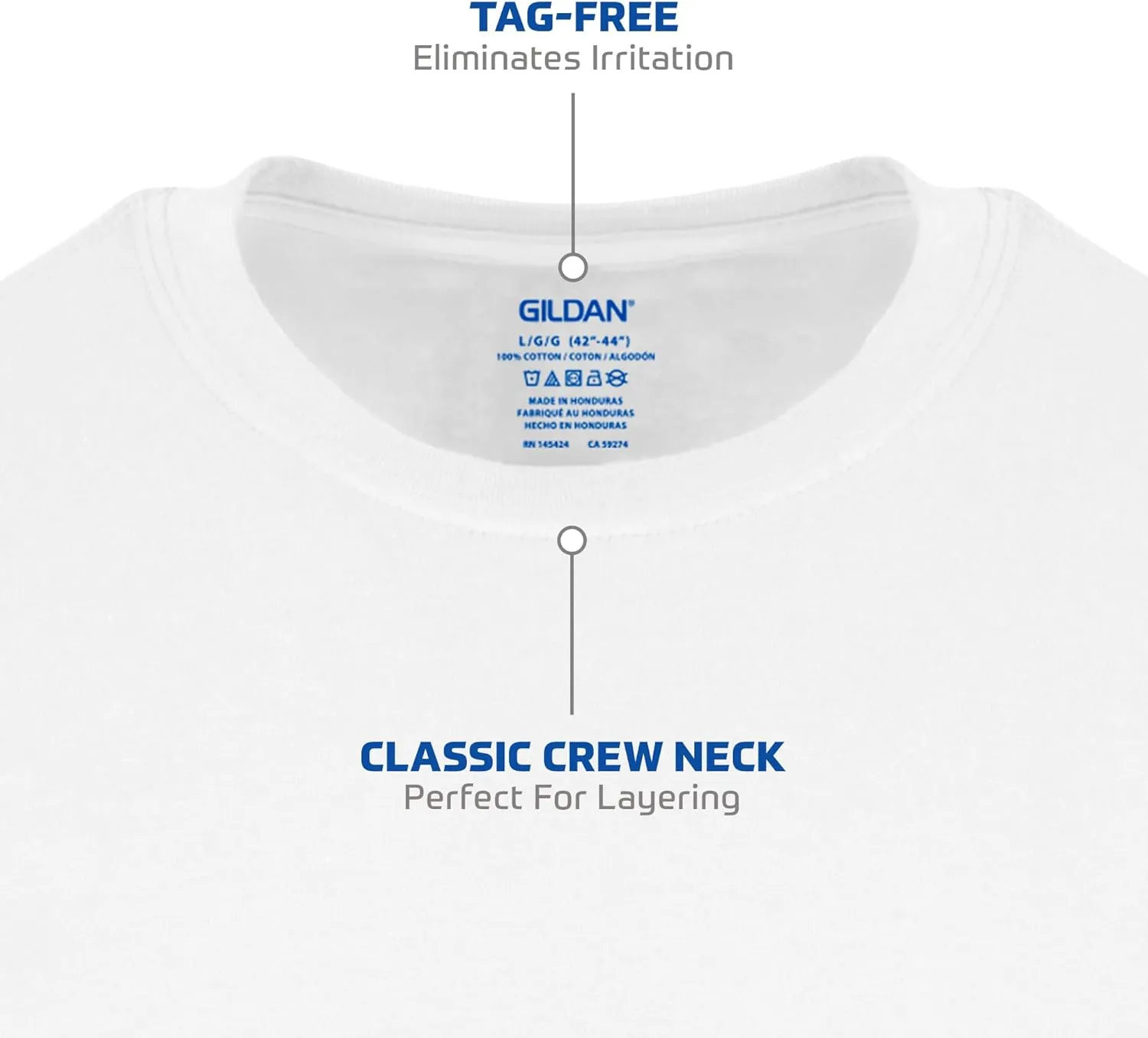Gildan Men's Crew T-Shirts, Multipack, Style G1100