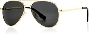 Gleyemor Aviator Sunglasses, Polarized 52MM Frame for Small Faces