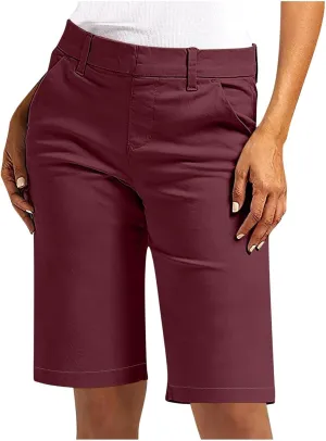 GOFULY Bermuda Shorts for Women Trendy 2025 Summer High Waisted Shorts Casual Straight Leg Comfy Solid Outfits with Pockets
