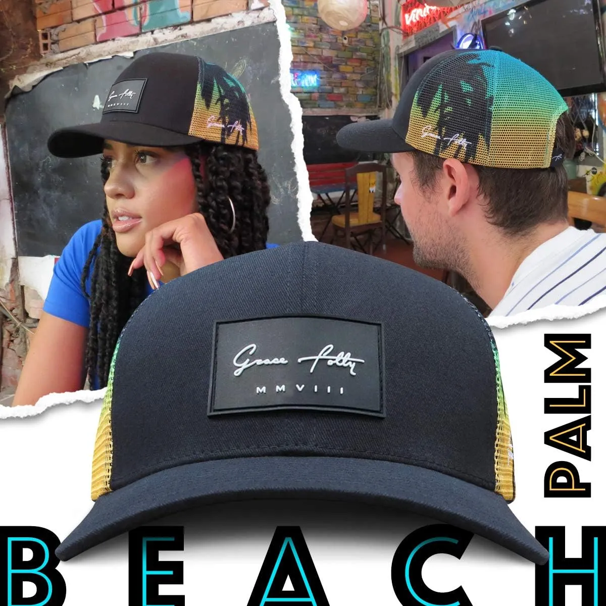 Grace Folly Trucker Hat for Men or Women- Many Cool Designs