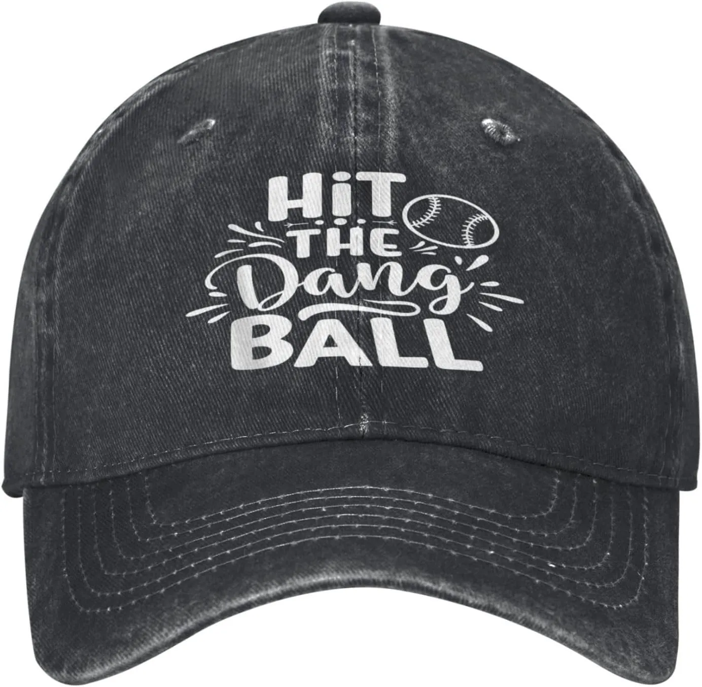 Hit The Dang Ball Hat for Men Black Women Funny Humor Trucker Hats for Dad Dirty