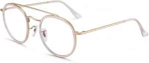 HMRGLMIE-Vintage Round Glasses Men Women Blue Light Blocking Eyeglasses