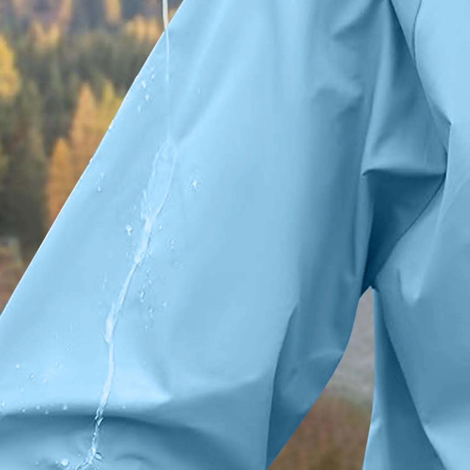 Hooded Rain Jacket for Women Lightweight Waterproof Windbreaker Jacket Packable Rain Coats with Pockets