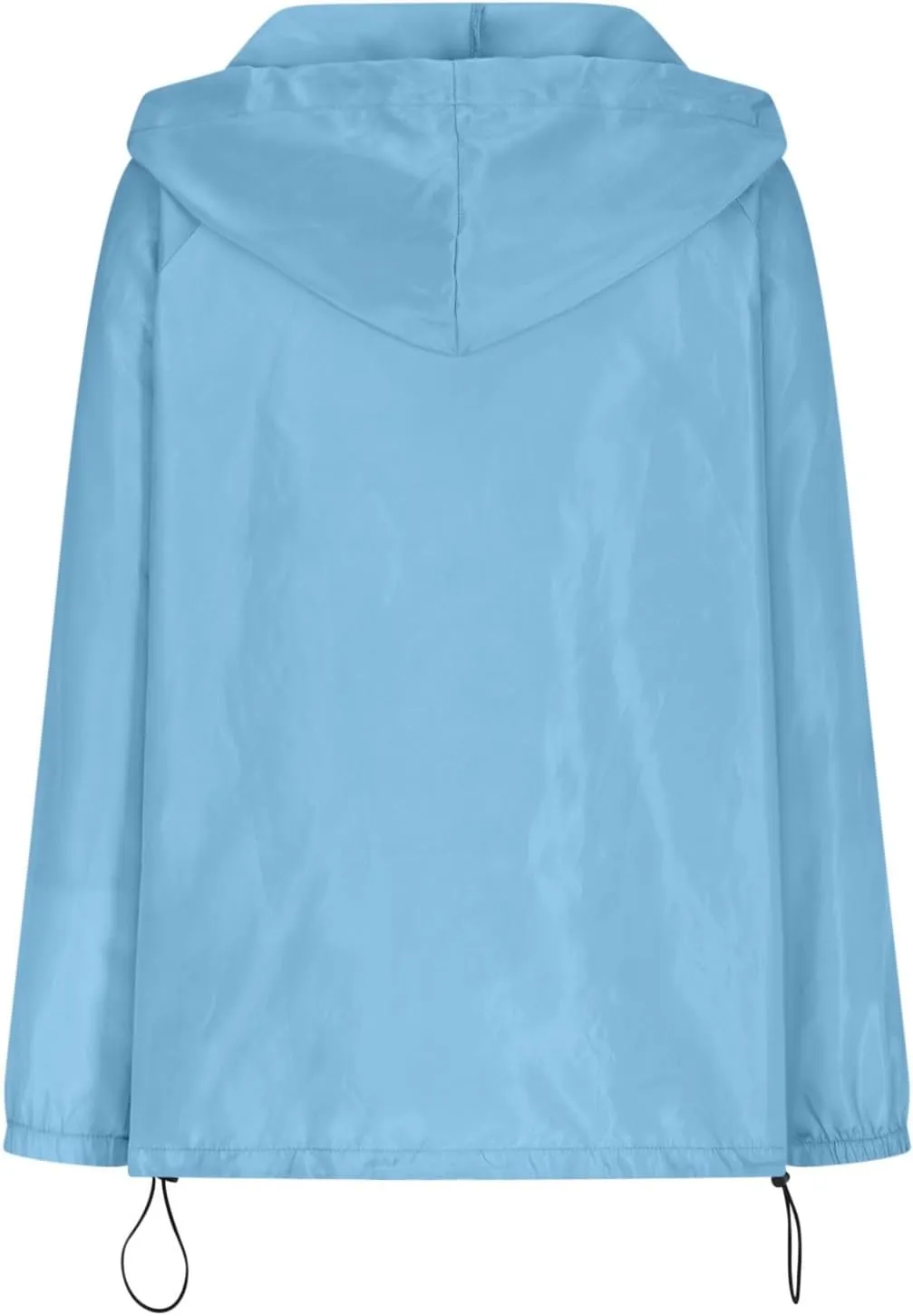 Hooded Rain Jacket for Women Lightweight Waterproof Windbreaker Jacket Packable Rain Coats with Pockets