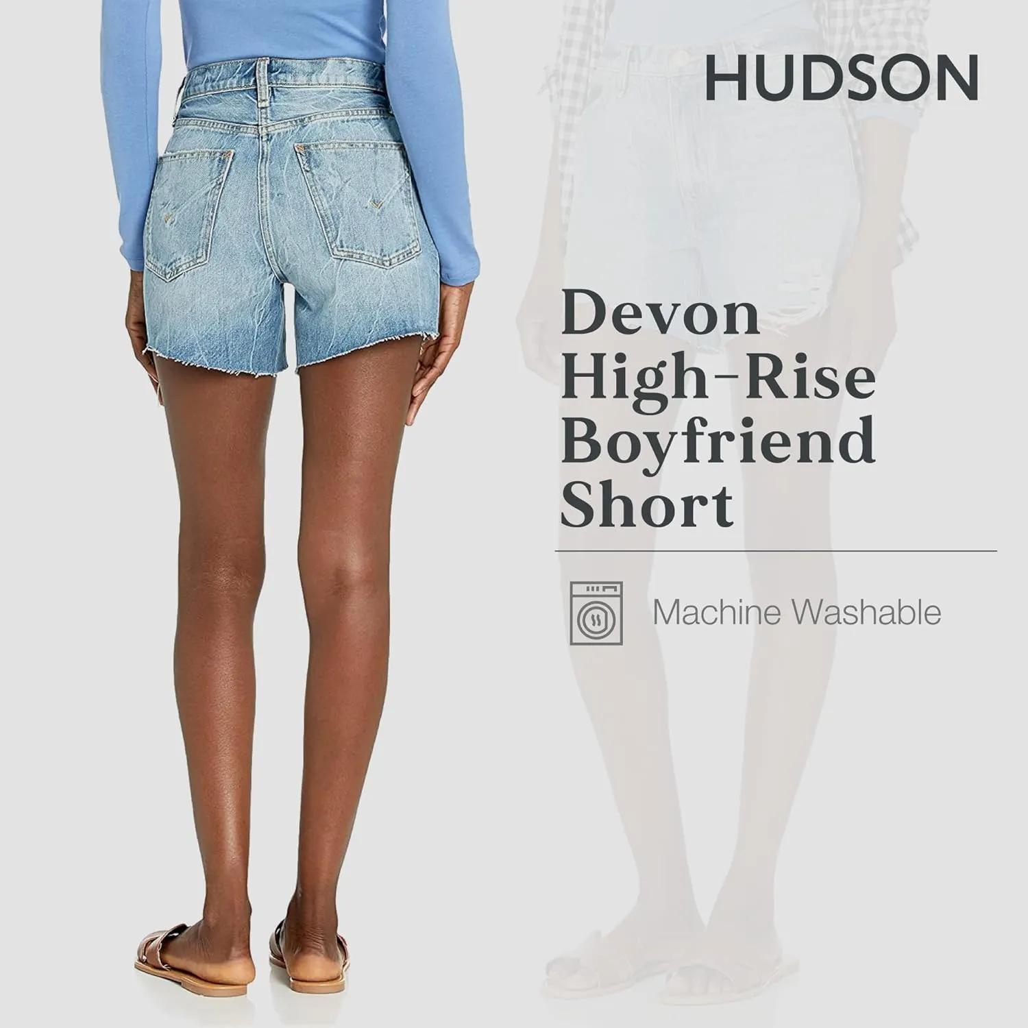 HUDSON Women's Devon High Rise Boyfriend Short