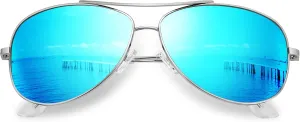 KALIYADI Polarized Aviator-Sunglasses-for-Men Women Mens-Sunglasses: Lightweight Polit Sun Glasses Upgraded UV400 for Driving