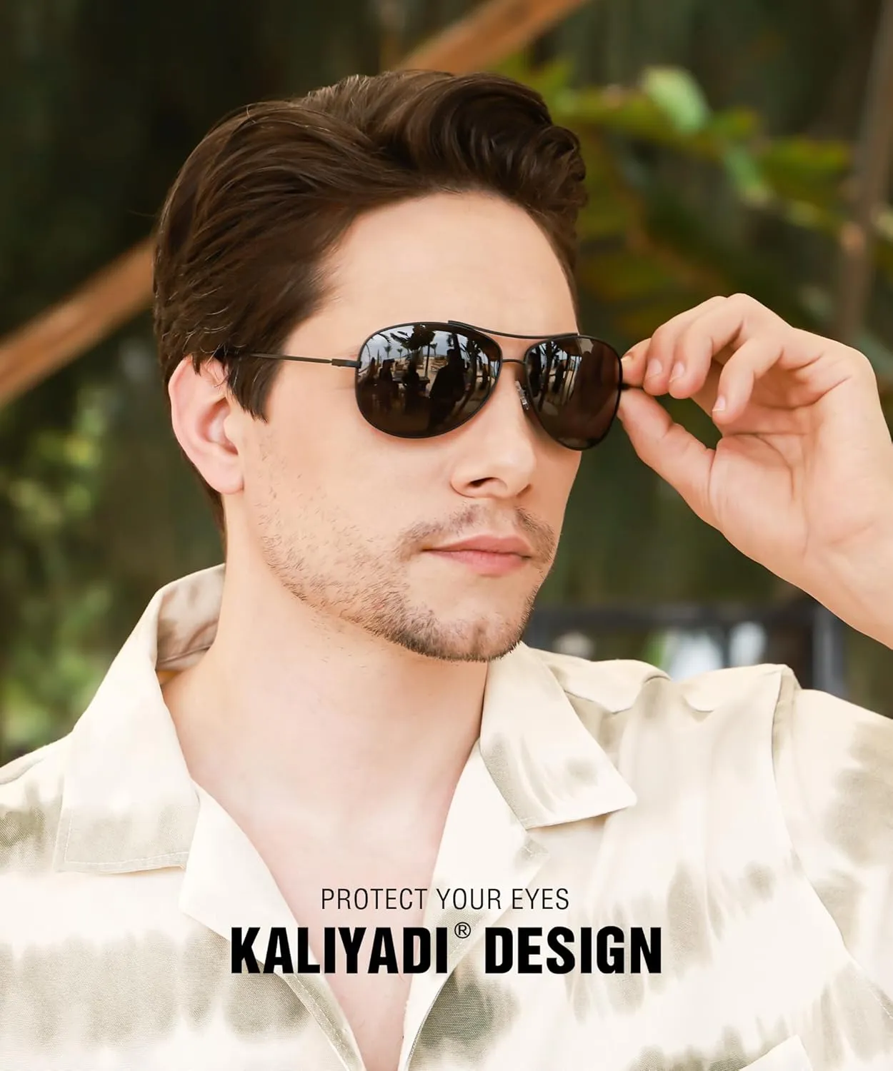 KALIYADI Polarized Aviator-Sunglasses-for-Men Women Mens-Sunglasses: Lightweight Polit Sun Glasses Upgraded UV400 for Driving