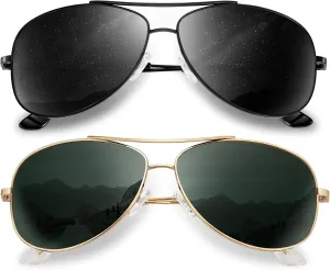 KALIYADI Polarized Aviator-Sunglasses-for-Men Women Mens-Sunglasses: Lightweight Polit Sun Glasses Upgraded UV400 for Driving
