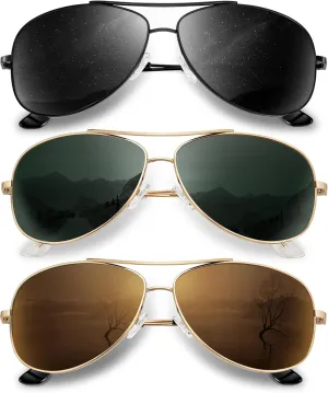 KALIYADI Polarized Aviator-Sunglasses-for-Men Women Mens-Sunglasses: Lightweight Polit Sun Glasses Upgraded UV400 for Driving