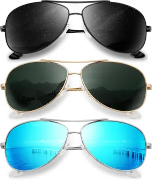 KALIYADI Polarized Aviator-Sunglasses-for-Men Women Mens-Sunglasses: Lightweight Polit Sun Glasses Upgraded UV400 for Driving