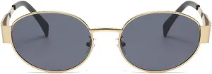 laureles Fashion Small Round Women Sunglasses Vintage Leopard Metal Shades UV400 Men Cat Eye Sun Glasses L15