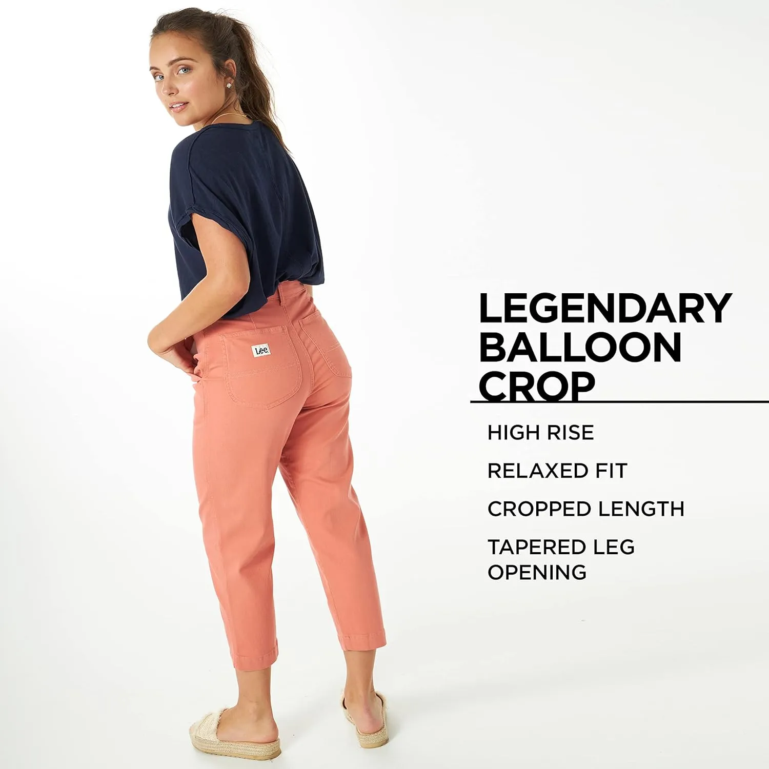 Lee Women's Legendary High-Rise Balloon Crop Pant